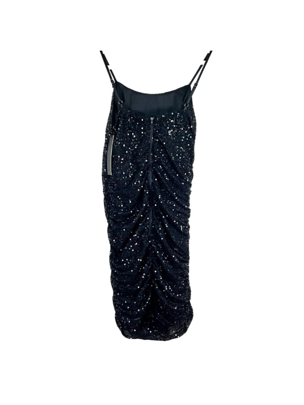NWT Miss Behave Girls Sz 12 Black Sequin Mini Dress Junior Teen Y2K HOCO Party - Picture 3 of 10